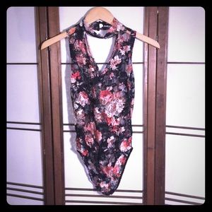 Floral Sheer Lace Bodysuit